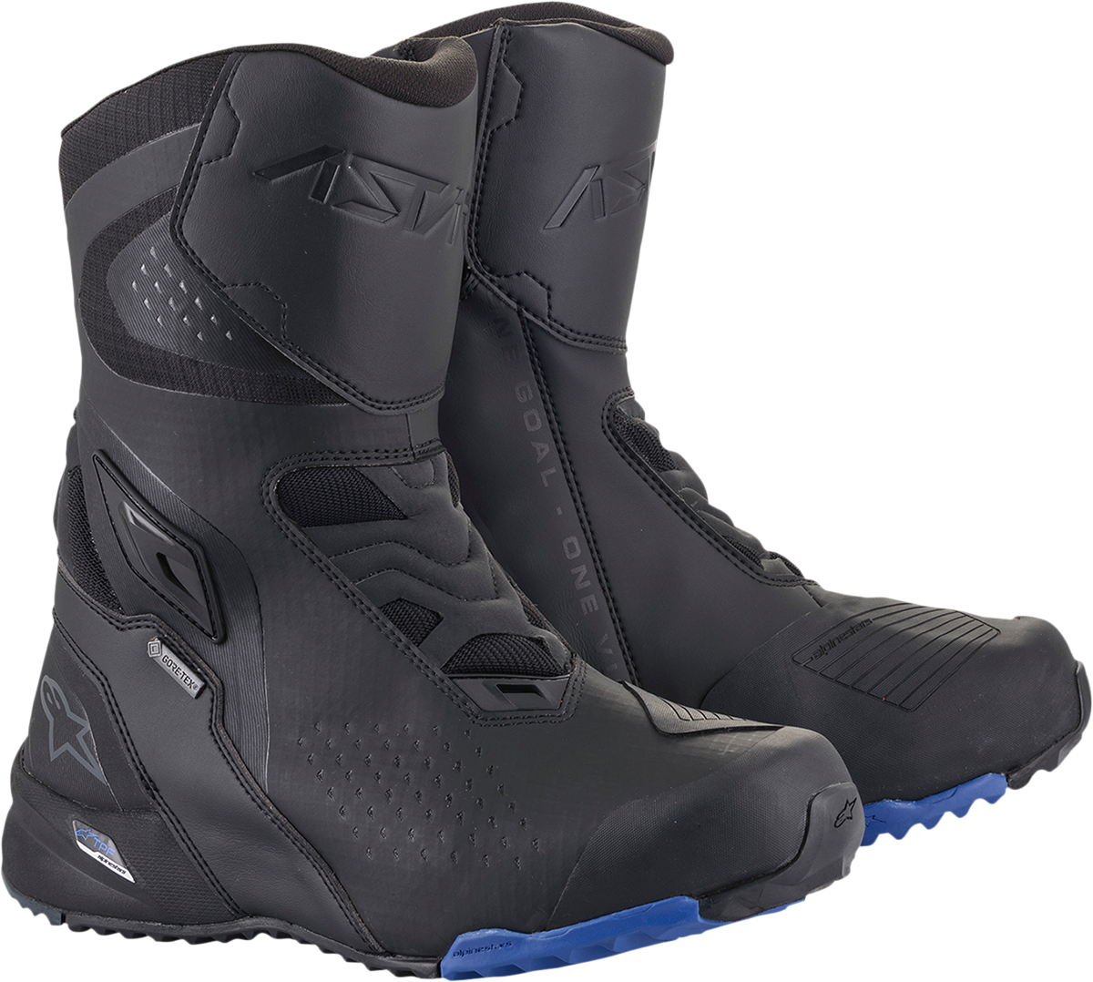 ALPINESTARS RT-8 Gore-Tex? Boots - Black/Blue - US 6 - EU 38 2335422-17-38