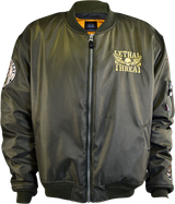 LETHAL THREAT Bombs Away Jacket - Green - 3XL JT84030XXXL