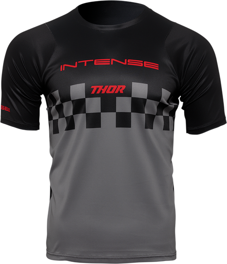 THOR Intense Chex Jersey - Black/Gray - XS 5120-0144