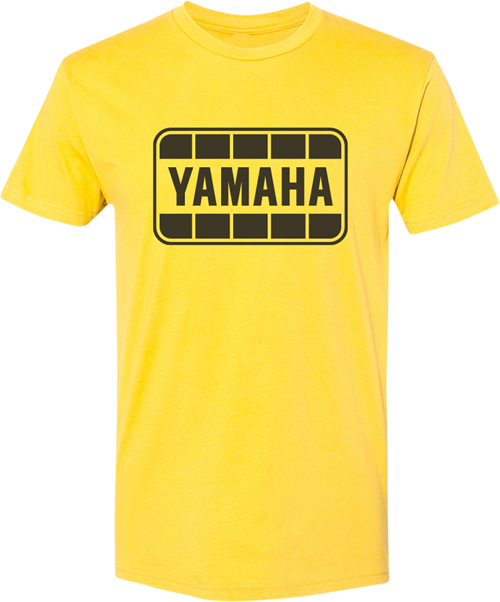 YAMAHA APPAREL Yamaha Retro T-Shirt - Yellow/Black - XL NP21S-M1969-XL