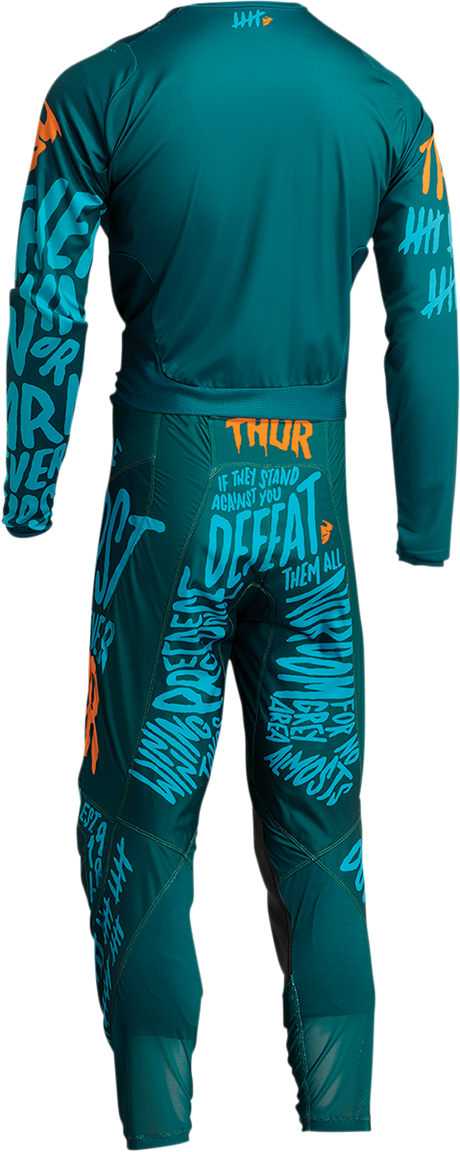 THOR Youth Pulse Counting Sheep Jersey - Teal/Tangerine - Large 2912-2085