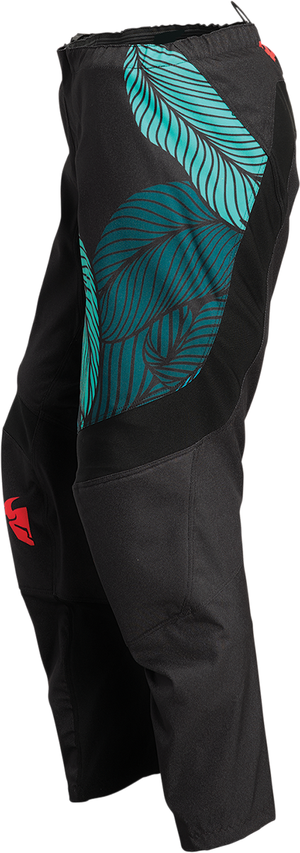 THOR Women's Sector Urth Pants - Black/Teal - 3/4 2902-0271