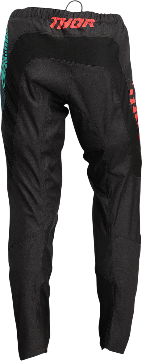 THOR Women's Sector Urth Pants - Black/Teal - 3/4 2902-0271