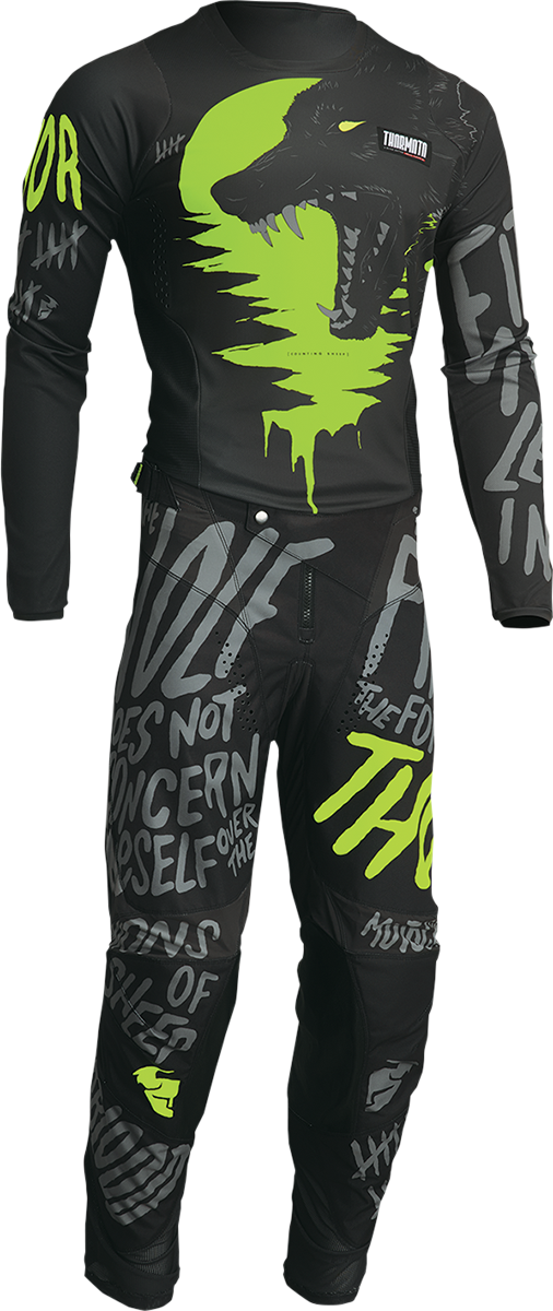 THOR Youth Pulse Counting Sheep Pants - Charcoal/Acid - 26 2903-2077