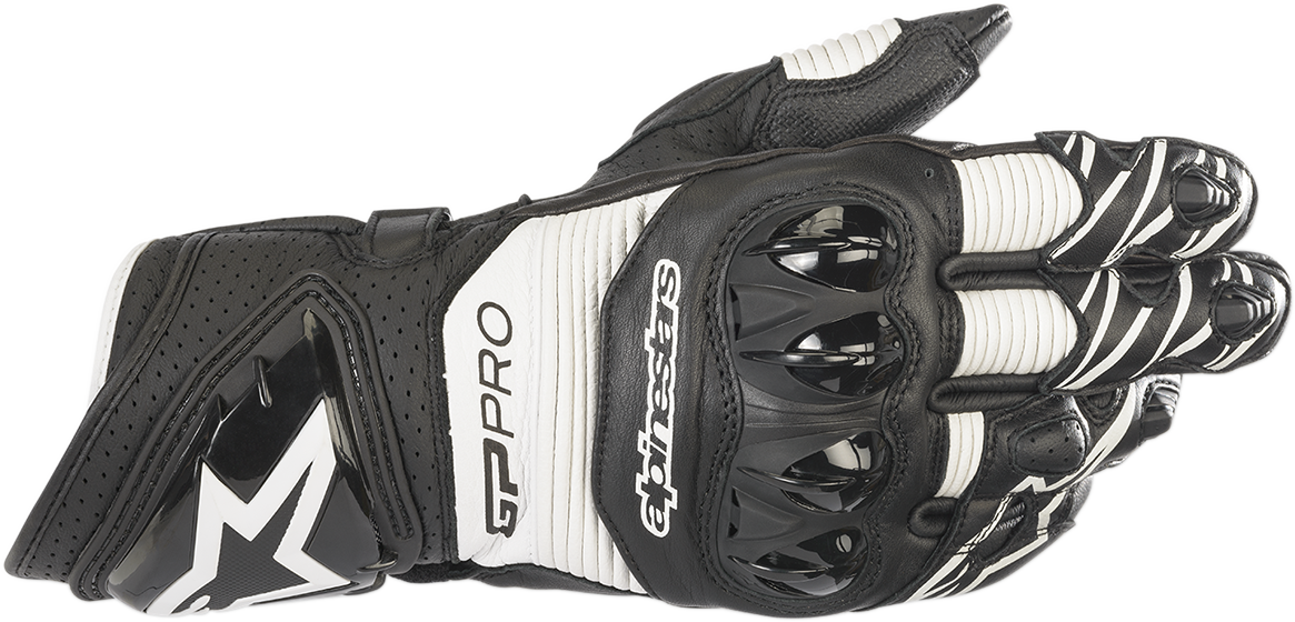 ALPINESTARS GP Pro RS3 Gloves - Black/White - Medium 3556922-12-M