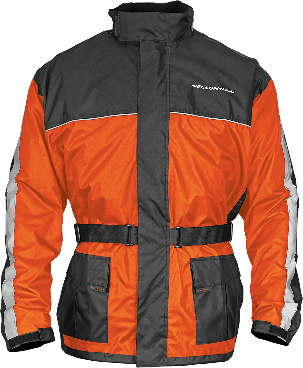 NELSON RIGG Solo Storm Jacket - Hi-Vis/Black - 3XL SSJ-ORG-06-3XL