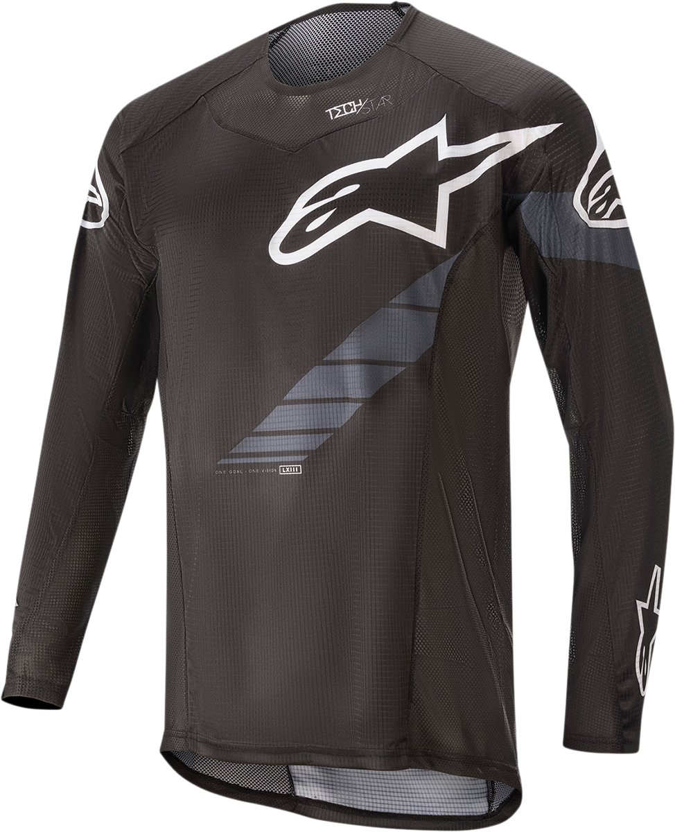 ALPINESTARS Techstar Long-Sleeve Jersey - Black/Gray - Medium 1760220-104-MD