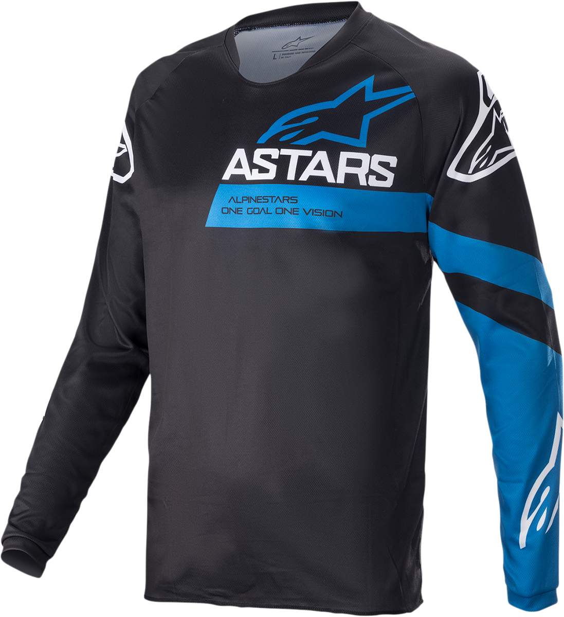 ALPINESTARS Racer V3 Long-Sleeve Jersey - Black/Bright Blue - Small 1762822-1078-SM