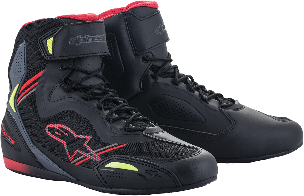 ALPINESTARS Faster-3 Rideknit Shoes - Black/Red/Yellow - US 7 25103191367