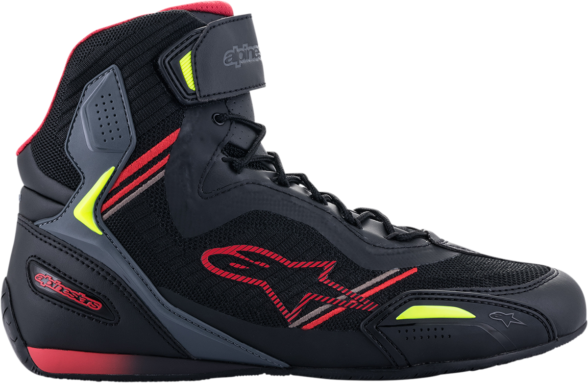 ALPINESTARS Faster-3 Rideknit Shoes - Black/Red/Yellow - US 7.5 25103191367.5