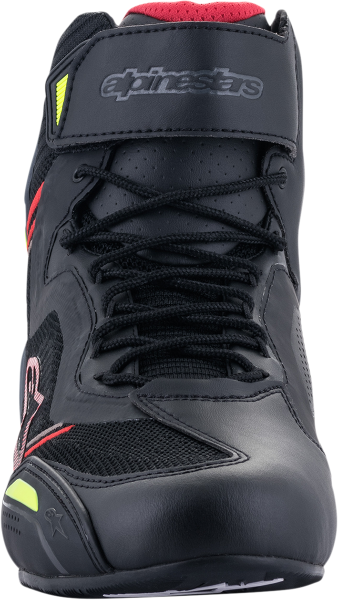 ALPINESTARS Faster-3 Rideknit Shoes - Black/Red/Yellow - US 11.5 251031913611.5