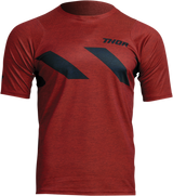 THOR Assist Hazard Jersey - Short-Sleeve - Heather Red/Black - Large 5020-0004