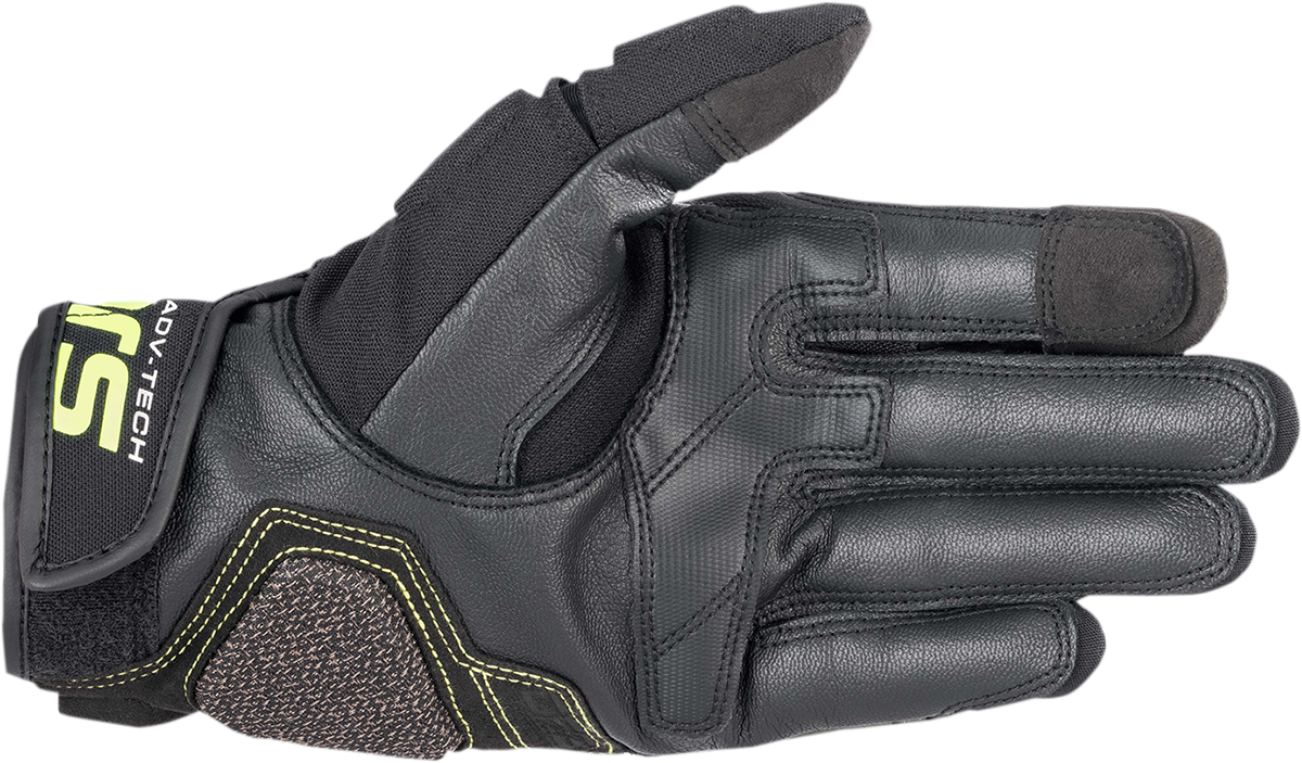 ALPINESTARS Halo Gloves - Forest Black/Fluo Yellow - Large 3504822-6085-L