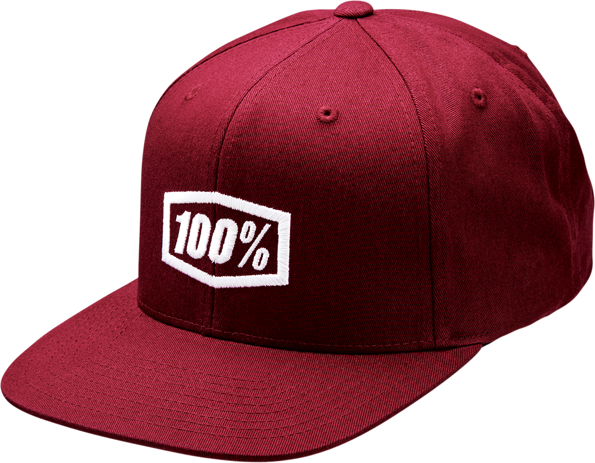 Icon Snapback Hat - Burgundy - One Size