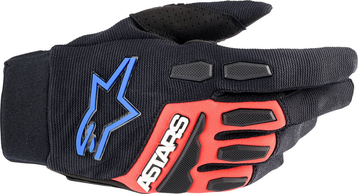 ALPINESTARS Full Bore XT Gloves - Black/Bright Red/Blue - Small 3563623-1317-S