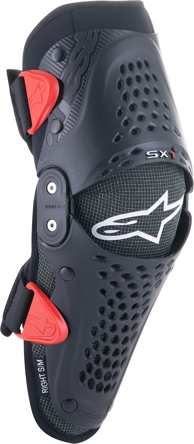 ALPINESTARS Youth SX-1 Knee Protectors - Black/Red - L/XL 6546319-13-LXL