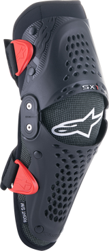 ALPINESTARS Youth SX-1 Knee Protectors - Black/Red - L/XL 6546319-13-LXL