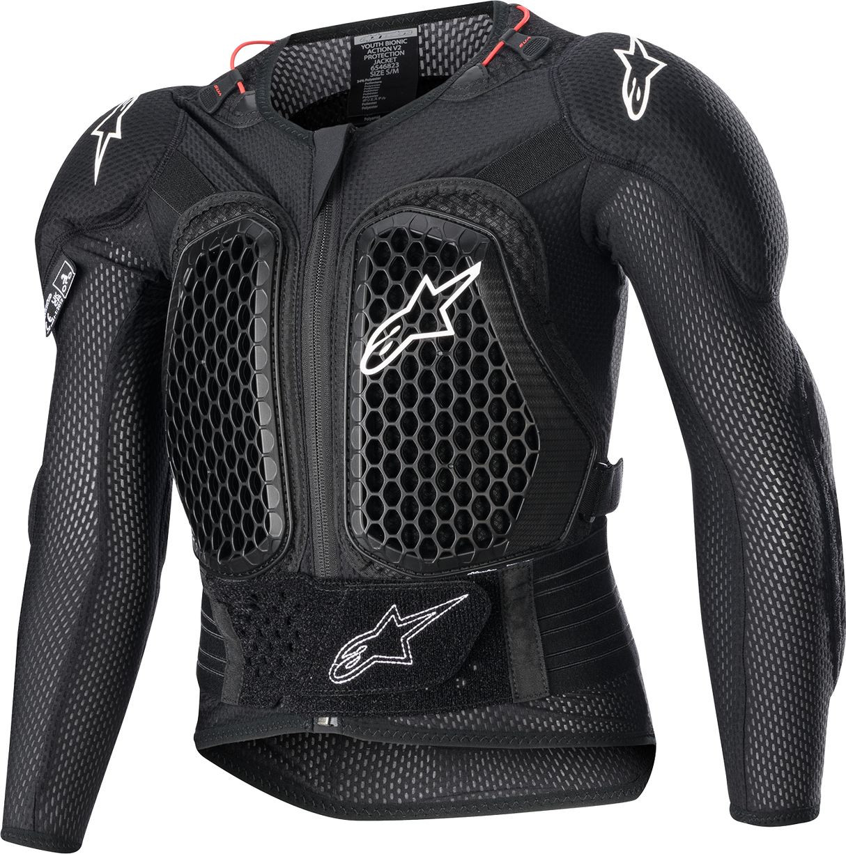 ALPINESTARS Youth Bionic Action V2 Protection Jacket - Black - L/XL 6546823-10-LXL