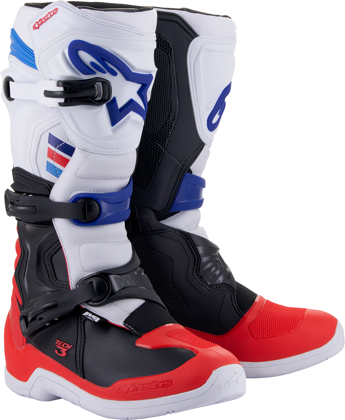 ALPINESTARS Tech 3 Boots - White/Red/Black - US 8 2013018-2307-8