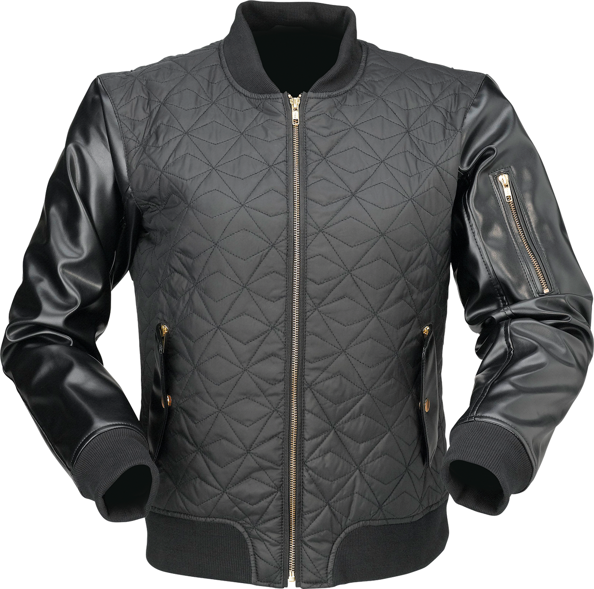 Z1R Women's Bomber Jacket - Black - 3W 2822-1504