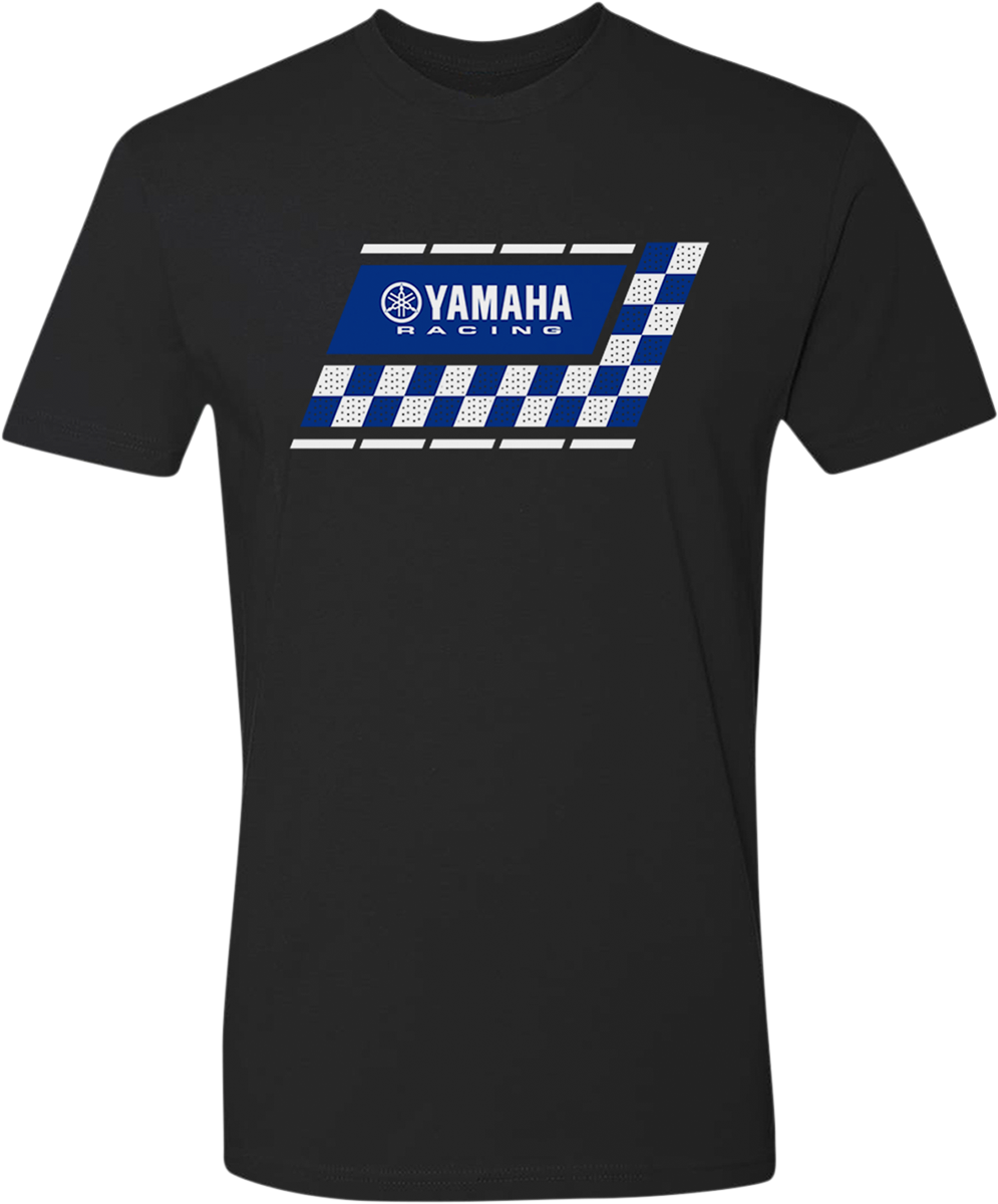 YAMAHA APPAREL Yamaha Racing Check T-Shirt - Black - 2XL NP21S-M3108-2X