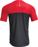 THOR Intense Assist Censis Jersey - Short-Sleeve - Red/Black - Small 5020-0205