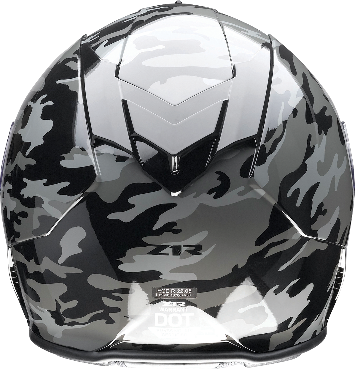 camo motorcycle helmet Z1R Warrant Helmet - Camo - Black/Gray