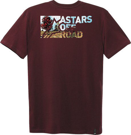 ALPINESTARS Painted T-Shirt - Maroon - Medium 1232-72224-838M