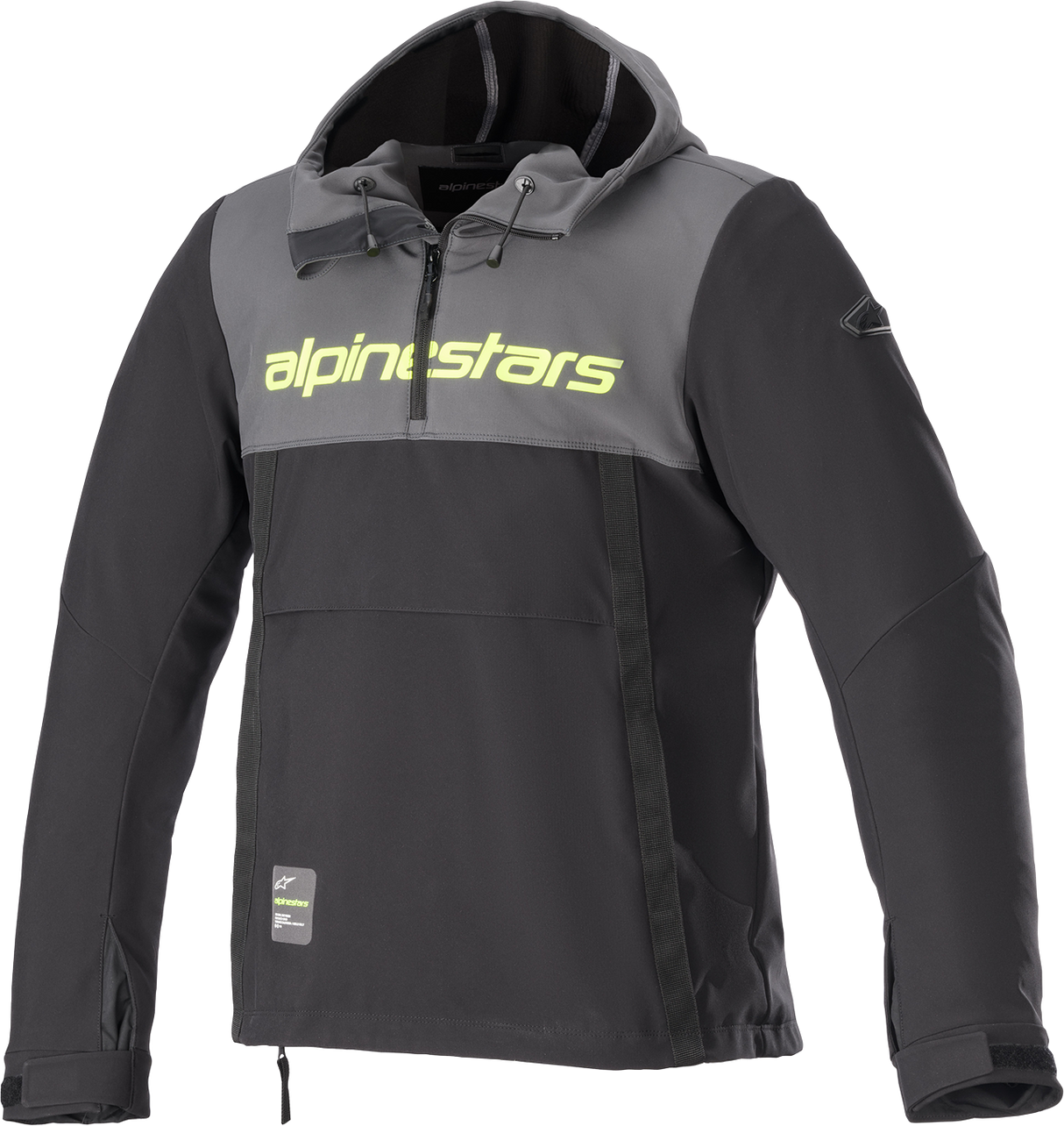 ALPINESTARS Sherpa Jacket - Black/Gray/Yellow - 3XL 4208123-9151-3X