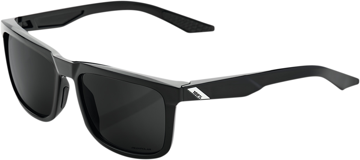 Blake Sunglasses - Polished Black - Grey PeakPolar