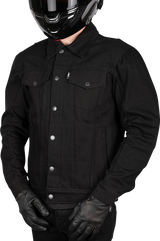 THRASHIN SUPPLY CO. Highway v2 Denim Riding Jacket - Black - Medium TMJ-10-09