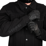 THRASHIN SUPPLY CO. Highway v2 Denim Riding Jacket - Black - Medium TMJ-10-09