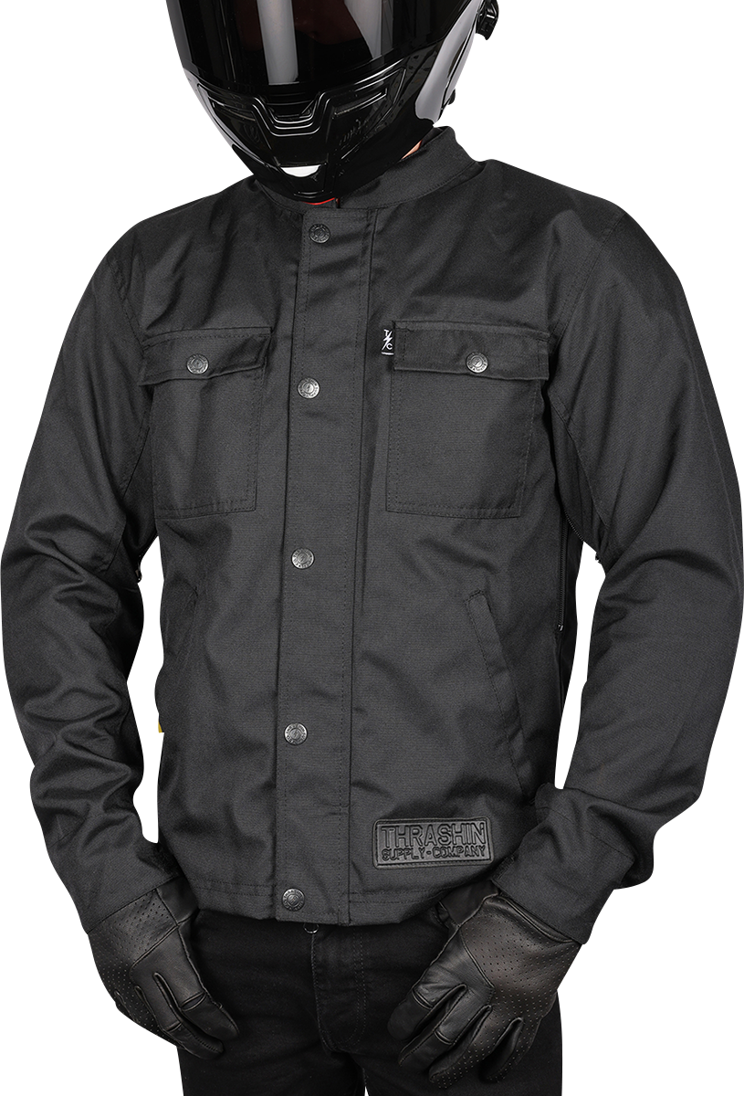 THRASHIN SUPPLY CO. Atlas v2 Riding Jacket - Black - Large TMJ-09-10