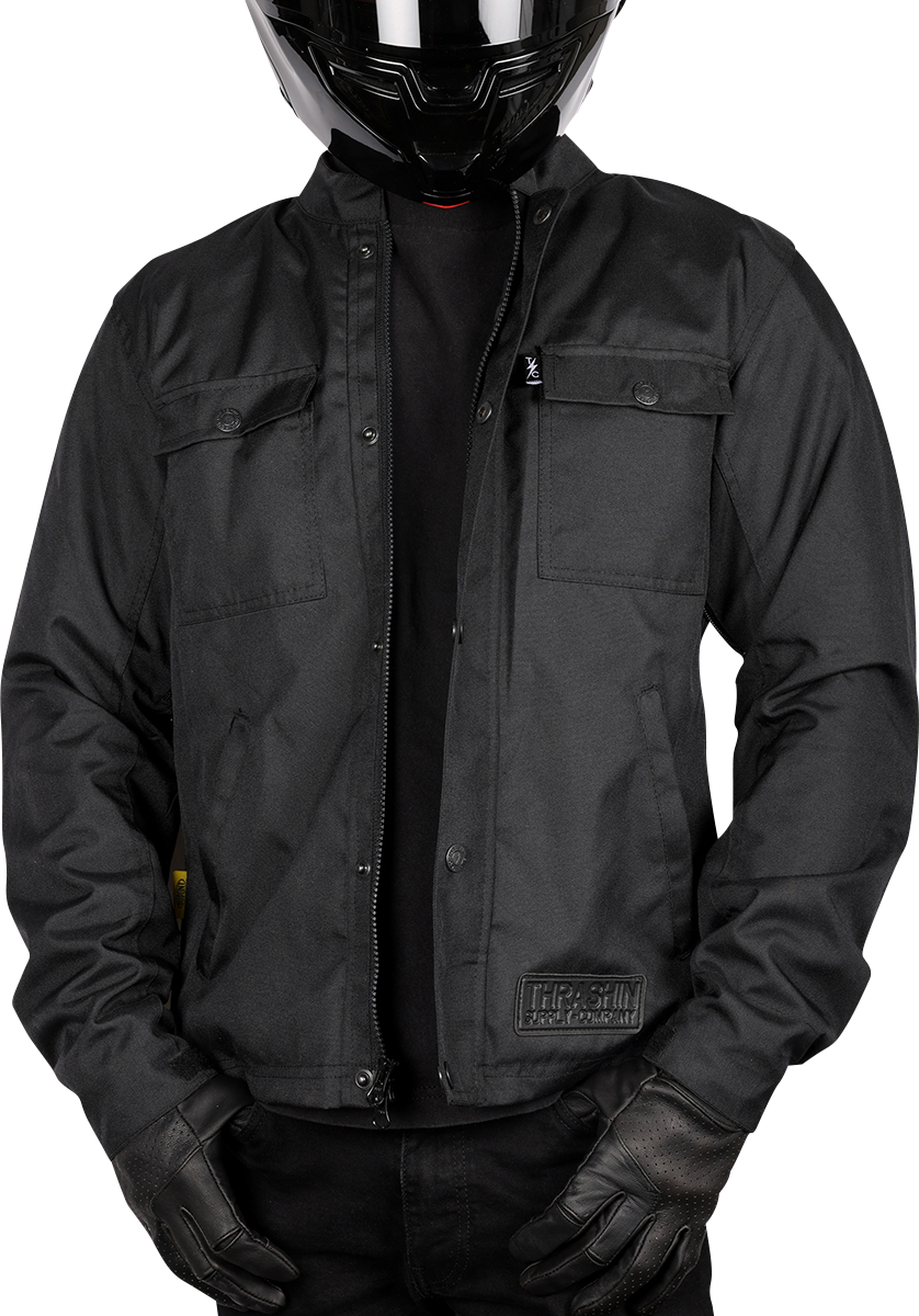 THRASHIN SUPPLY CO. Atlas v2 Riding Jacket - Black - Large TMJ-09