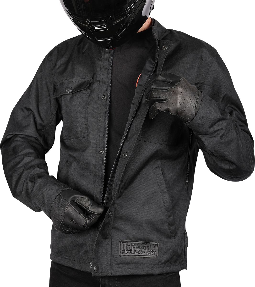 THRASHIN SUPPLY CO. Atlas v2 Riding Jacket - Black - Large TMJ-09-10