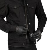 THRASHIN SUPPLY CO. Highway v2 Denim Riding Jacket - Black - Large TMJ-10-10