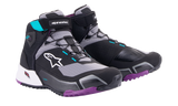 ALPINESTARS Stella CR-X Drystar Shoes - Black/Gray/Teal/Purple - US 9.5 2611523137095