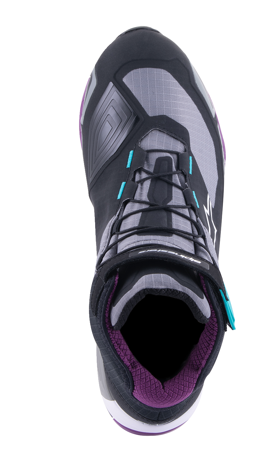 ALPINESTARS Stella CR-X Drystar Shoes - Black/Gray/Teal/Purple - US 11 2611523137011
