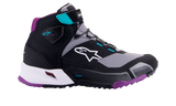 ALPINESTARS Stella CR-X Drystar Shoes - Black/Gray/Teal/Purple - US 8 261152313708