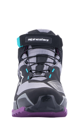 ALPINESTARS Stella CR-X Drystar Shoes - Black/Gray/Teal/Purple - US 9.5 2611523137095