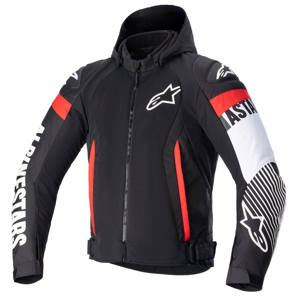 ALPINESTARS Zaca Air Jacket - Black/White/Red - XL 3306423-1231-XL