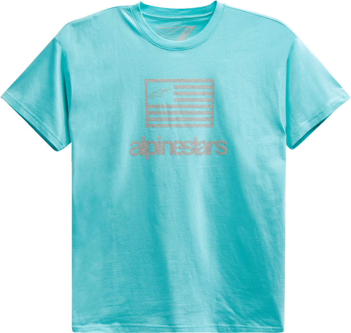 ALPINESTARS Flag T-Shirt - Light Aqua - Large 1213726207206L