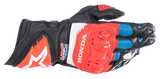 ALPINESTARS Honda GP Pro R3 Gloves - Black/Bright Red/Blue - Medium 3556223-1317-M