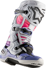 ALPINESTARS Limited Edition Daytona '23 Tech 10 Boots - Gray/Pink/Purple - US 9 2010020-9243-9