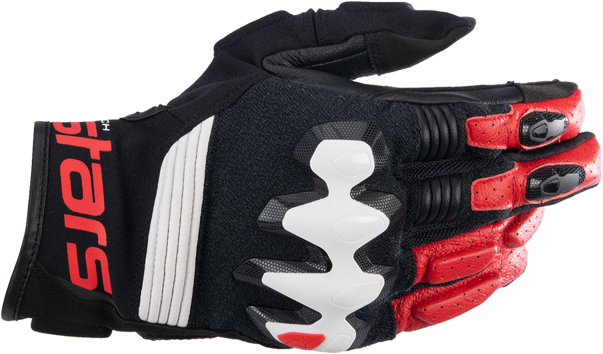 ALPINESTARS Halo Gloves - Black/White/Bright Red - XL 3504822-1304-XL