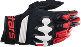 ALPINESTARS Halo Gloves - Black/White/Bright Red - XL 3504822-1304-XL