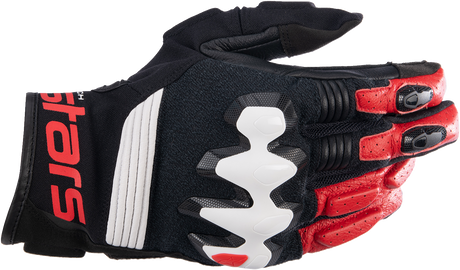 ALPINESTARS Halo Gloves - Black/White/Bright Red - XL 3504822-1304-XL