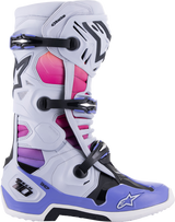 ALPINESTARS Limited Edition Daytona '23 Tech 10 Boots - Gray/Pink/Purple - US 9 2010020-9243-9