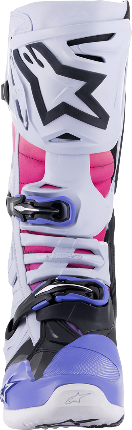 ALPINESTARS Limited Edition Daytona '23 Tech 10 Boots - Gray/Pink/Purple - US 9 2010020-9243-9