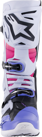 ALPINESTARS Limited Edition Daytona '23 Tech 10 Boots - Gray/Pink/Purple - US 9 2010020-9243-9